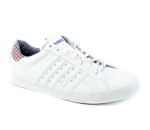 K-SWISS Belmont Plaid 男款小白鞋