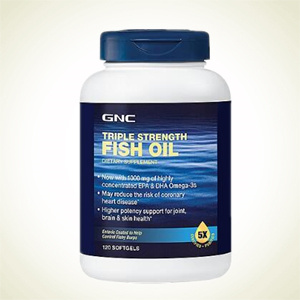 GNC：健安喜 三倍强效鱼油120粒