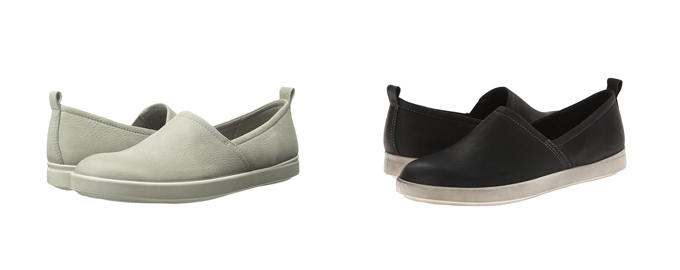 大码福利！ECCO Aimee Slip On 一脚蹬真皮休闲鞋