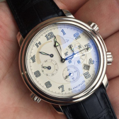 【网络折扣周】Blancpain宝珀 Leman莱芒湖系列 18K白金机械腕表  $13284（约93731元）