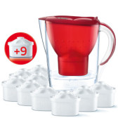 【网络折扣周】BRITA 2.4L红色冷水壶+9枚滤芯 ￡31.5（约271元）
