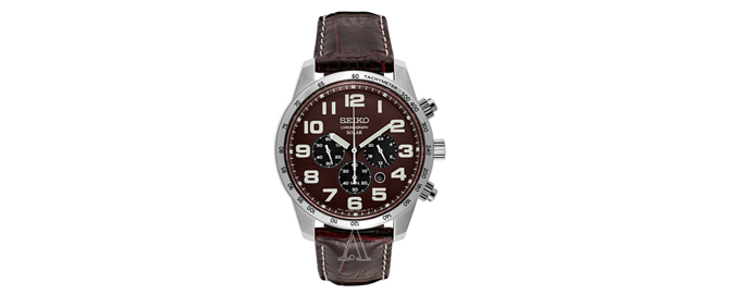 新低！Seiko 精工 SSC227 三眼计时太阳能男表