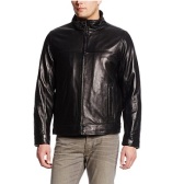【网络折扣周】Tommy Hilfiger 男士经典立领真皮夹克 $104.99（约760元）