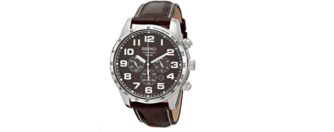 Seiko 精工 SSC227 三眼计时太阳能男表