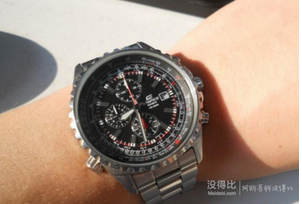 CASIO 卡西欧 EDIFICE系列 EF527D-1AV 男款三眼计时腕表