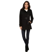 【网络折扣周】Kenneth Cole York Asymmetrical 女士羊毛混纺大衣 $49.99（约362元）