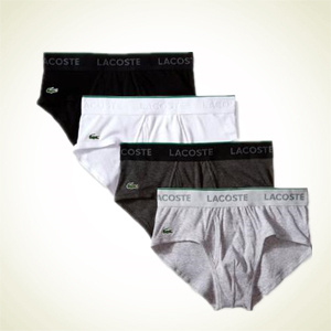 Amazon.com：LACOSTE Essentials 男士内裤（4条装）