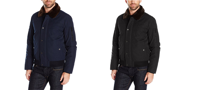 Tommy Hilfiger 男士保暖棉服 带毛领 2色