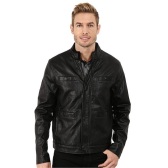 【网络折扣周】Kenneth Cole Leather 男士仿真皮机车夹克 $42.99（约311元）