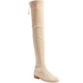 【网络折扣周】仙女必备！Stuart Weitzman 经典 Lowland 过膝靴 米白色 $478.8（约3428元）