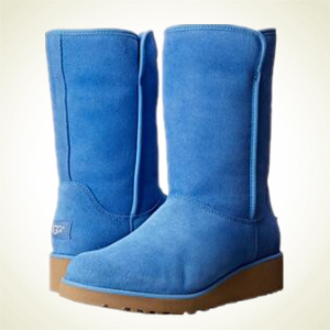 6PM：UGG 女式电光蓝坡跟雪地靴