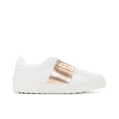 【折扣升级】Valentino 金属色铆钉 小白鞋 74折！$514（约3677元）