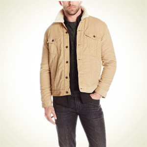 Amazon.com：多色款！Levi's 李维斯Faux-Shearling 男士加绒牛仔夹克
