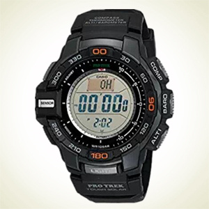 Amazon.com：酷炫十足！CASIO Pro Trek PRG270-1 男款登山表