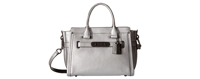 COACH Pebbled Leather Coach Swagger 27 女士手提包