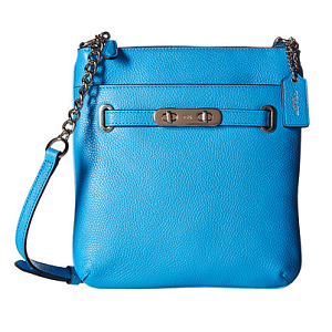 COACH Pebbled Swagger Swingpack 女士单肩包
