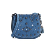 COACH 高端 1941系列 海报款 钉珠马鞍包 蓝色 $356.98（约2578元）