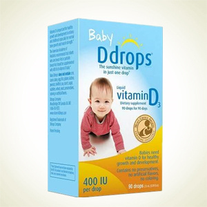 Walgreens：Ddrops 婴儿维生素D3滴剂2.5ml