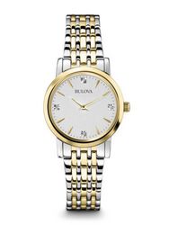 Bulova 宝路华 98P115 女款镶钻双色调石英腕表