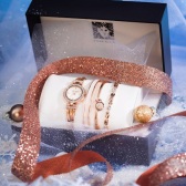 限时额外折！Macy's：精选 Anne Klein 女士时装腕表手镯套装低至7.5折+额外8.5折热卖！