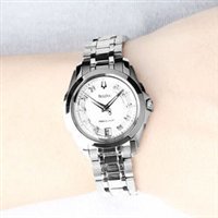 Bulova 宝路华 珍珠母贝镶钻女表 96P115