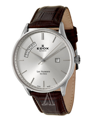 Edox 依度 v83010-3B-AIN 自动机械男表 Les Vauberts系列