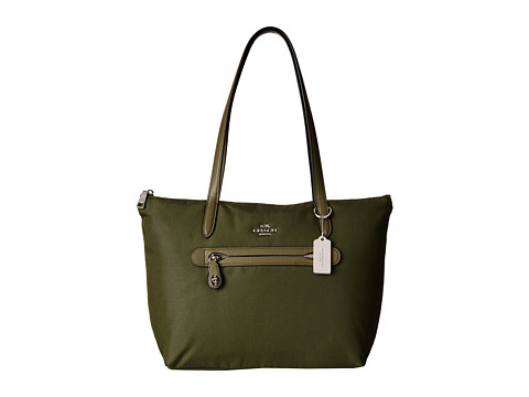 Coach 蔻驰Zip Tote in Nylon女士时尚单肩包 深绿色