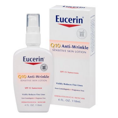 近期好价！Eucerin 优色林 Q10 Anti-Wrinkle Sensitive Skin Lotion SPF 15 抗皱防晒乳液 118ml