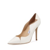 【限时折扣】Jimmy Choo 白色10cm高跟鞋 -- 婚鞋的不错选择哟，5折！$375（约2718元）