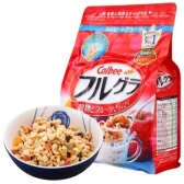 会心一击！33元/袋！Calbee卡乐比水果果仁谷物营养麦片800g×6袋 3380日元（约200元）