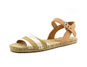 反季好价！COACH 蔻驰 Reena Bleeker Cabana Stripe Espadrille 女士帆布麻底凉鞋