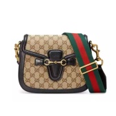 Gucci 老花It bag 粗肩带中号马鞍包 $1900（约13448元）
