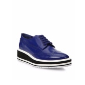 Prada 经典款厚底牛津鞋 宝蓝色 6折！$537（约3880元）