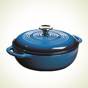 Amazon.com：Lodge Color EC3D43 3QT 搪瓷铸铁锅