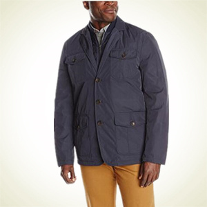 Amazon.com：TOMMY HILFIGER Men's Poly-Twill 男款外套