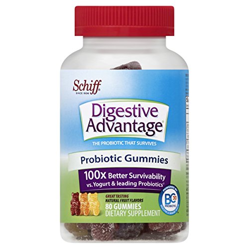 Schiff Digestive Advantage Probiotic 强化肠道健康消化软糖 80粒     $10.74（$11.3 S&S优惠5%包邮）