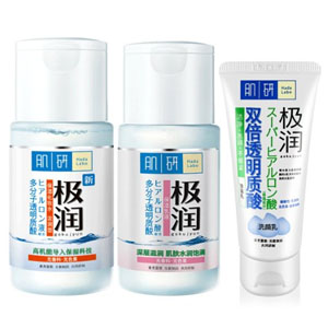 Mentholatum曼秀雷敦 肌研极润水100ml+乳90ml+洁面50g