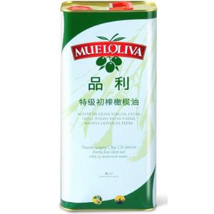 MUELOLIVA品利 西班牙进口特级初榨橄榄油  4L