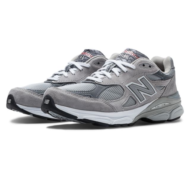 拼单新低！New Balance 女款990V3第三代总统慢跑鞋