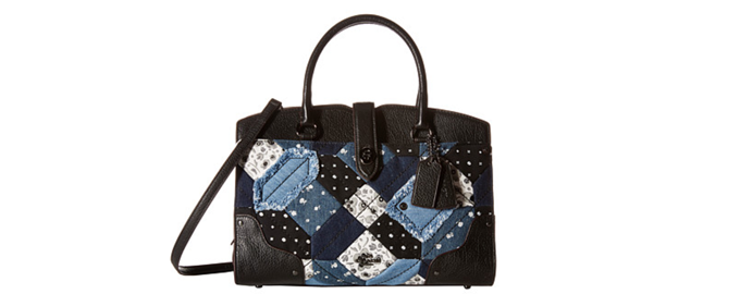 COACH Canyon Quilt Denim Mercer 30 手提斜跨包