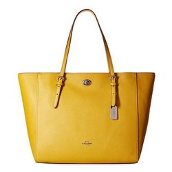 COACH 蔻驰 Crossgrain 女士真皮托特包