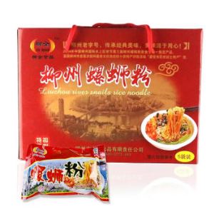 【京东超市】柳全 广西柳州特产 螺蛳粉 礼盒装 268g*5袋/盒