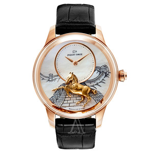 国内售价约￥52w9！JAQUET DROZ艺术工坊系列浮雕骏马男士腕表