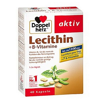 已过期国美在线 Doppelherz双心 aktiv卵磷脂+维他命B族胶囊 40粒