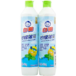 Baimao 白猫 柠檬薄荷洗洁精 500g*2