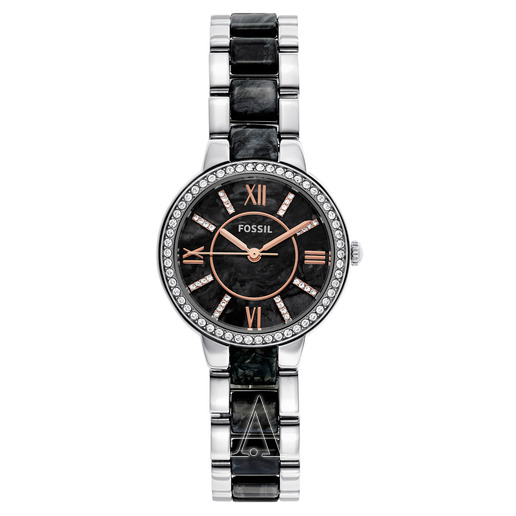 Fossil 化石ES3918典雅水晶日本石英女表