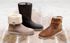 UGG Malindi 女士防水中筒毛绒雪地靴（两色可选）