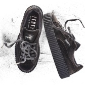 【满额赠礼卡】Fenty X Puma 蕾哈娜合作款 灰色天鹅绒休闲鞋 $150（约1092元）