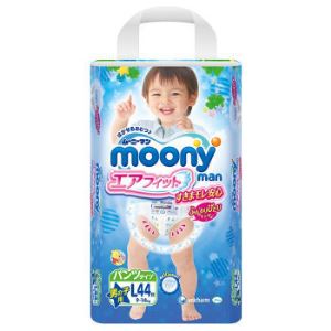 【京东超市】日本尤妮佳（Moony）婴儿拉拉裤（男）大号L44片（9-14kg）