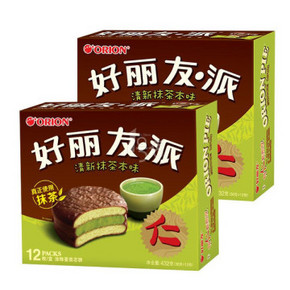 好丽友 派清新抹茶本味 432g*2件